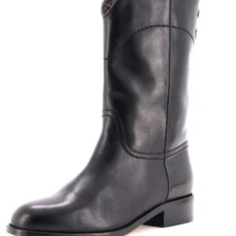 CHANEL
Interlocking CC Logo Leather Moto Boots - Picture 2 of 11